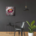 Graffiti Lips by Svetlana Aleynikova - 24x24 acrylic wall art in a room