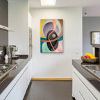Gray Circle Around Lines by Svetlana Aleynikova - 24x36 acrylic wall art in a room