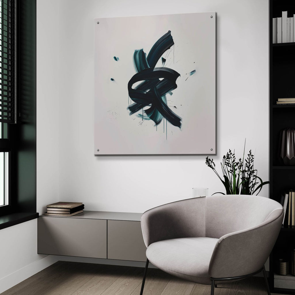 Green Knot by Svetlana Aleynikova - 36x36 acrylic wall art in a room