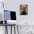 Green Sweater Dog by Svetlana Aleynikova - 12x16 acrylic wall art in a room