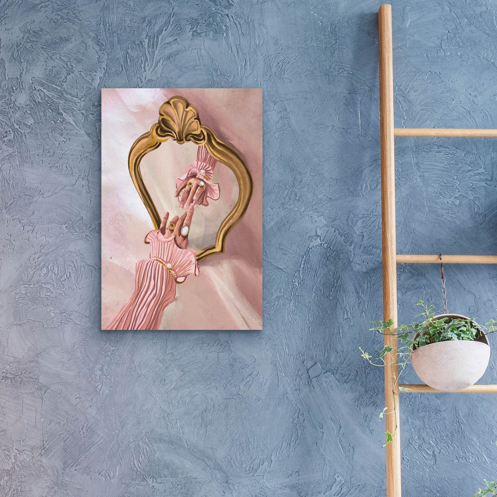 Hand And Mirror by Svetlana Aleynikova - 16x24 acrylic wall art in a room