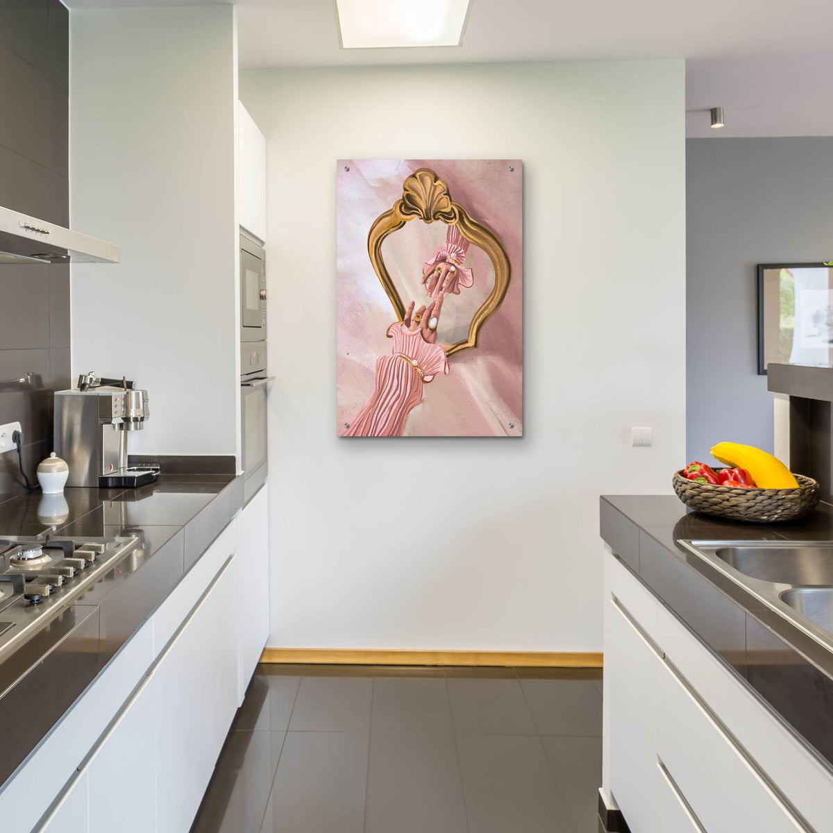 Hand And Mirror by Svetlana Aleynikova - 24x36 acrylic wall art in a room