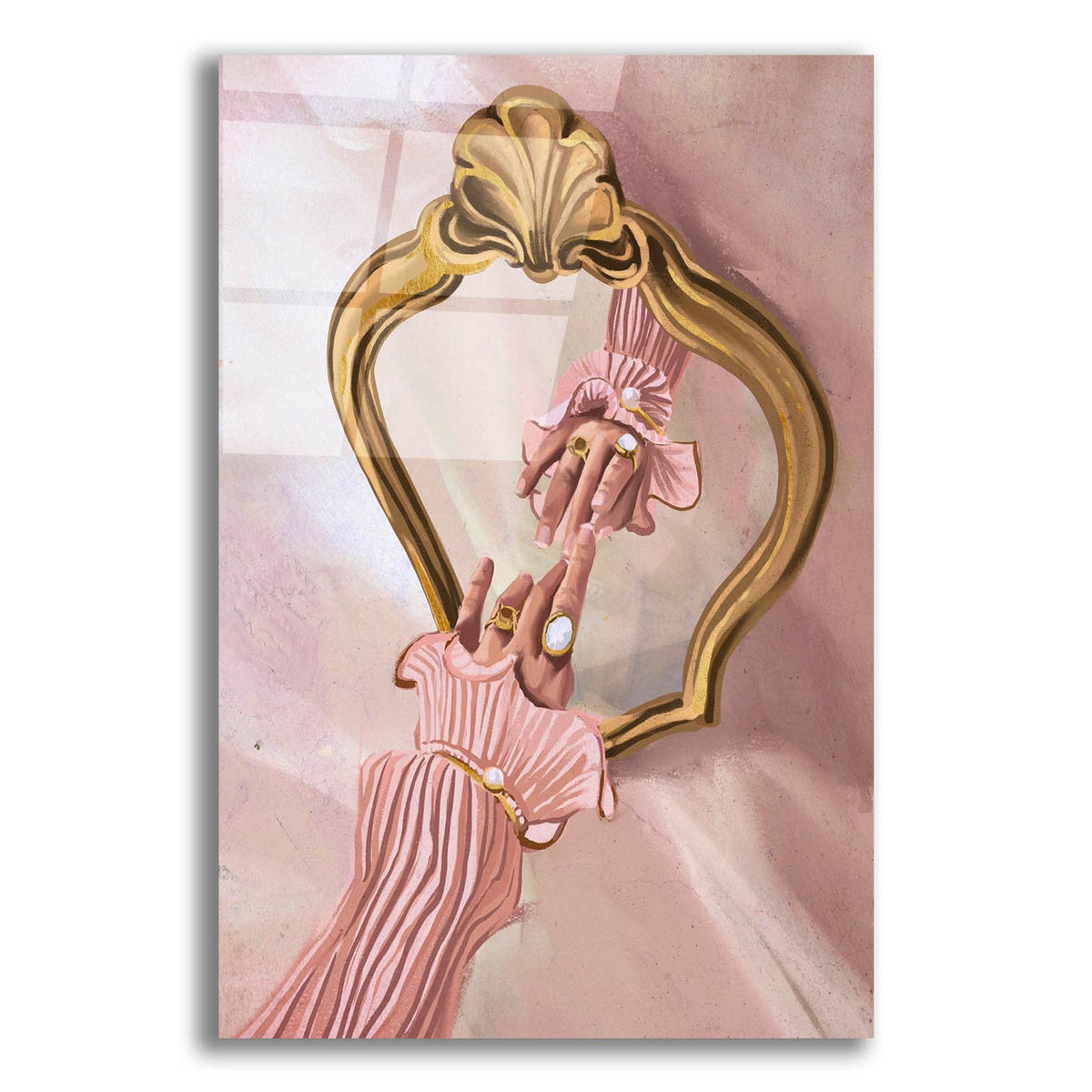 Hand And Mirror by Svetlana Aleynikova acrylic glass wall art