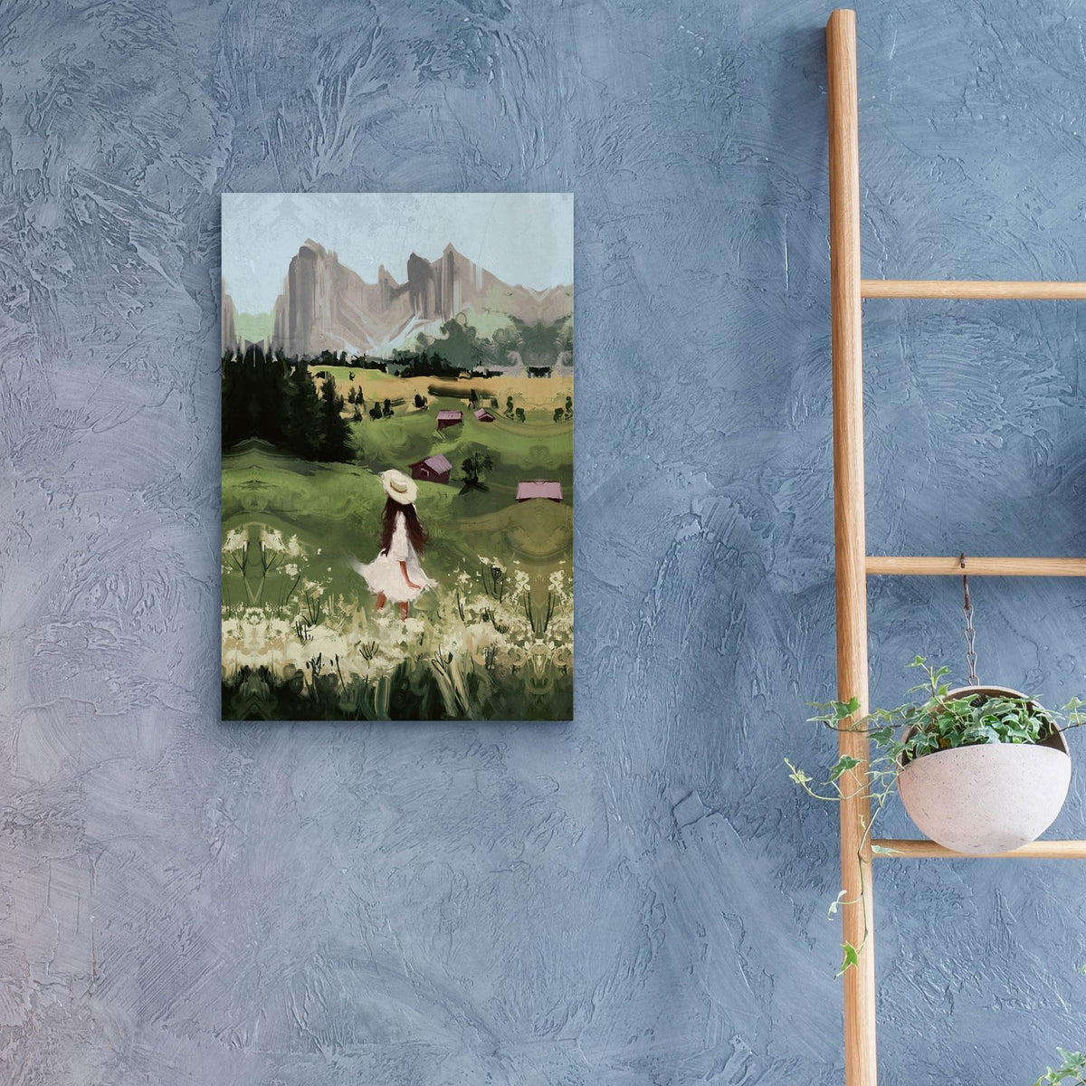 Herdswoman by Svetlana Aleynikova - 16x24 acrylic wall art in a room