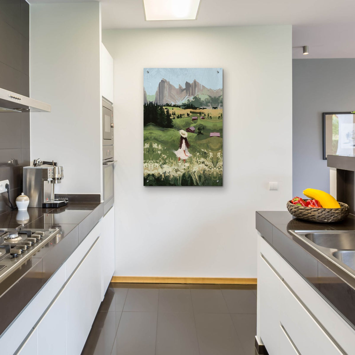 Herdswoman by Svetlana Aleynikova - 24x36 acrylic wall art in a room