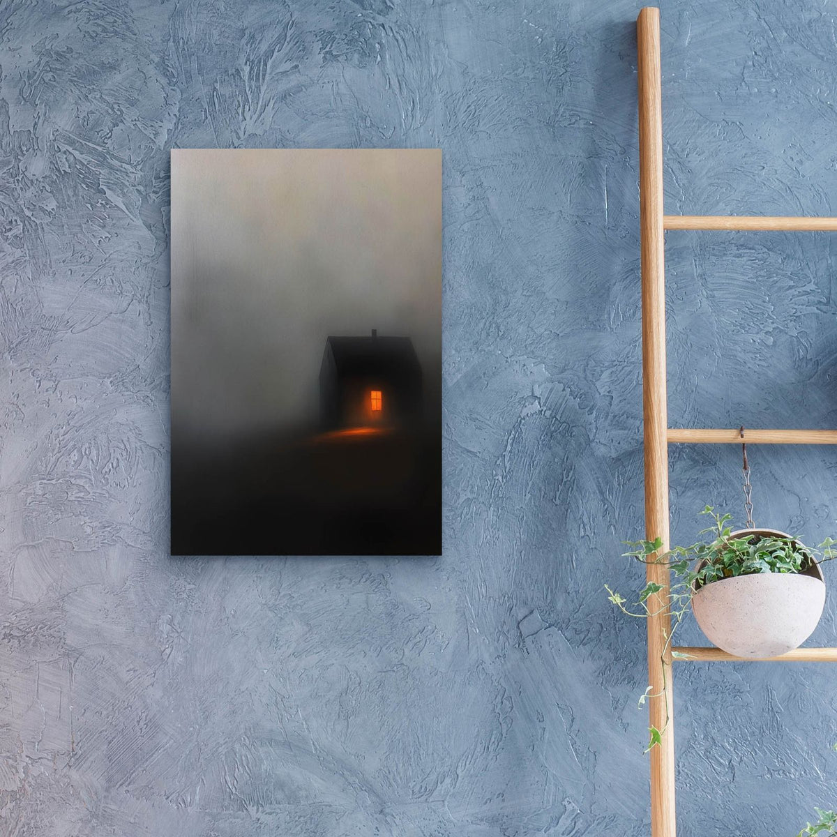 House In Fog by Svetlana Aleynikova - 16x24 acrylic wall art in a room