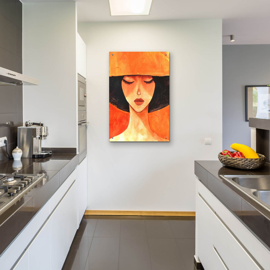 Lady In Orange by Svetlana Aleynikova - 24x36 acrylic wall art in a room