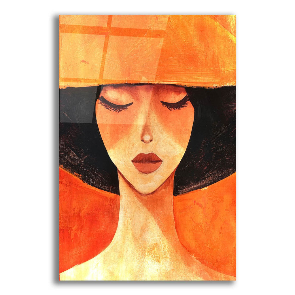 Lady In Orange by Svetlana Aleynikova acrylic glass wall art