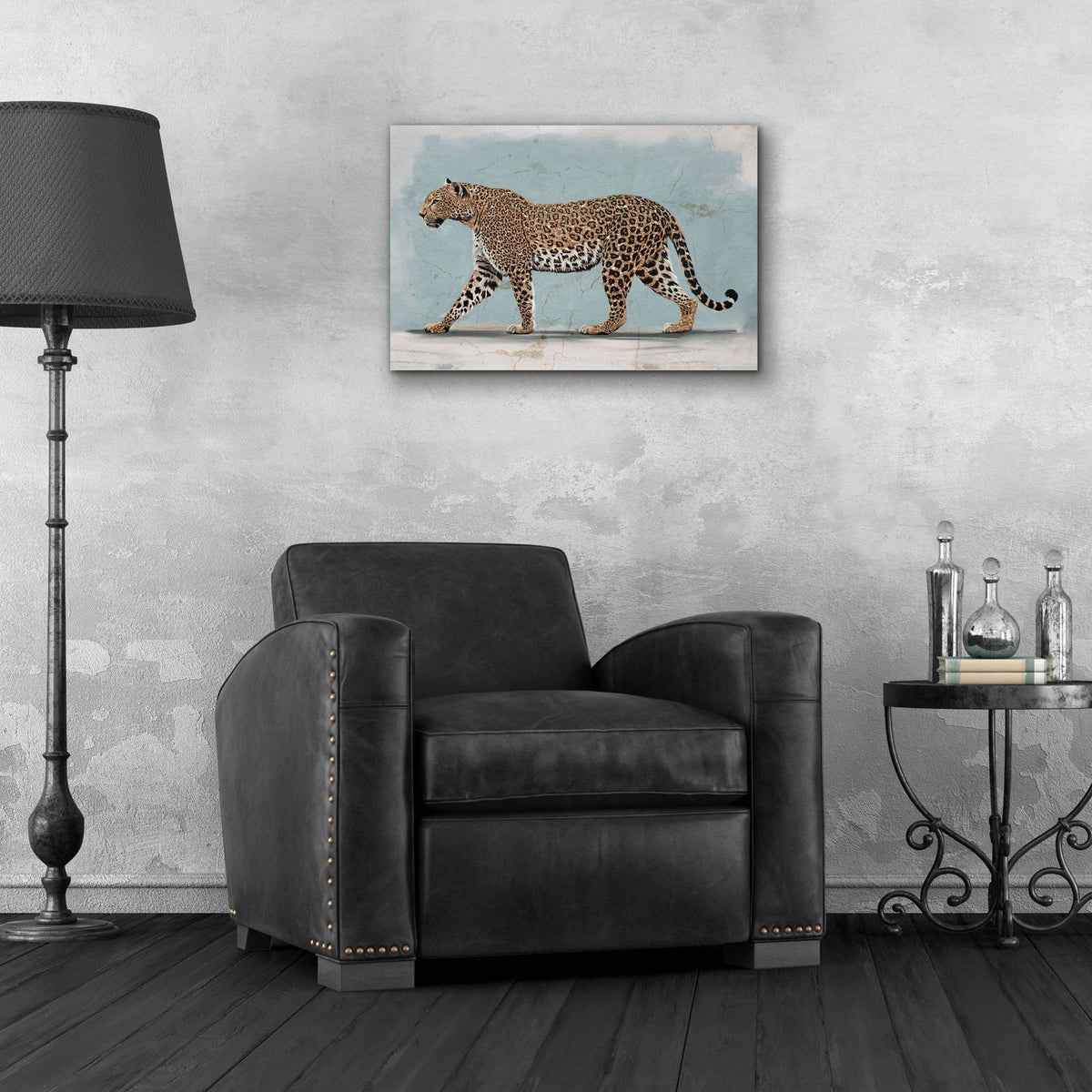 Leopard by Svetlana Aleynikova - 24x16 acrylic wall art in a room