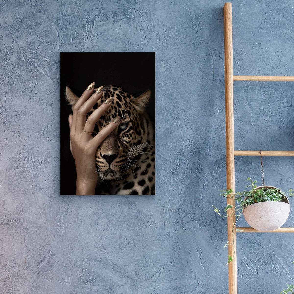 Leopard And Grace by Svetlana Aleynikova - 16x24 acrylic wall art in a room