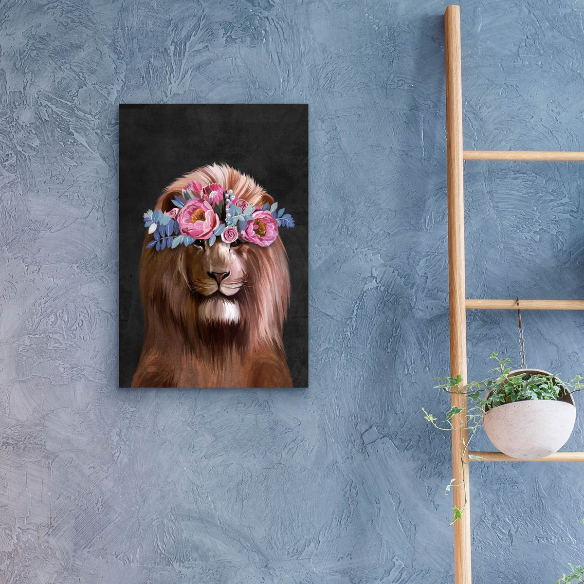 Lion by Svetlana Aleynikova - 16x24 acrylic wall art in a room