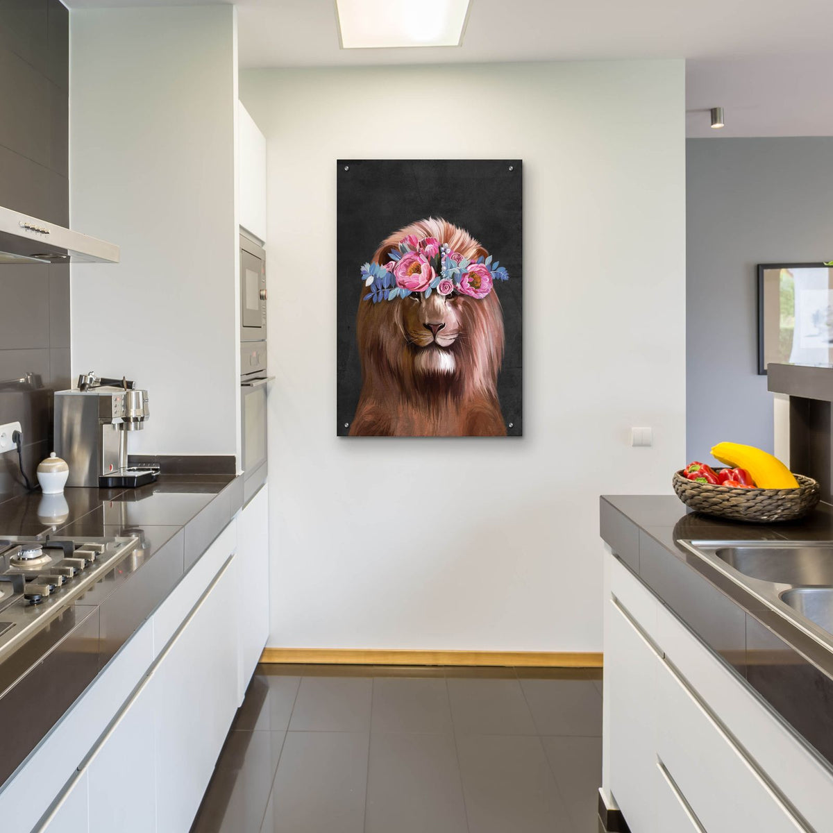 Lion by Svetlana Aleynikova - 24x36 acrylic wall art in a room