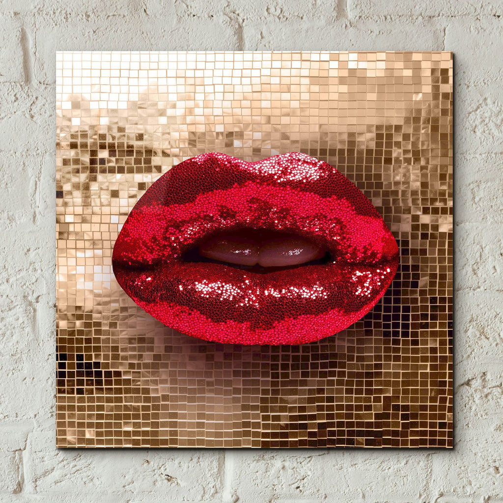 Luxurious Lips by Svetlana Aleynikova - 12x12 acrylic wall art in a room