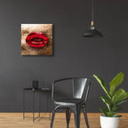 Luxurious Lips by Svetlana Aleynikova - 24x24 acrylic wall art in a room