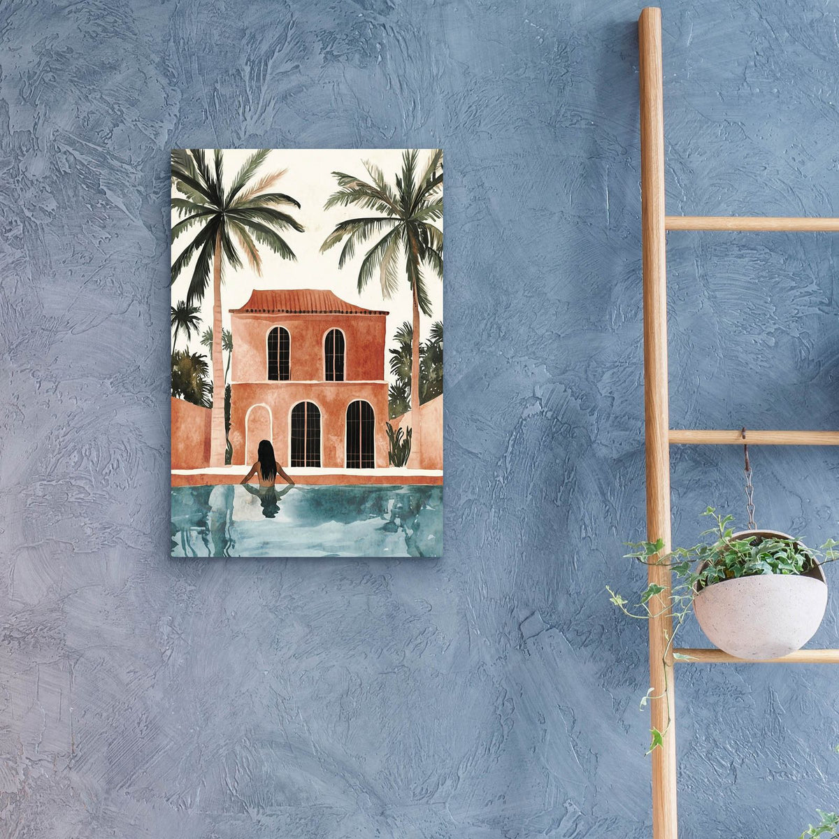 Luxury Poolside by Svetlana Aleynikova - 16x24 acrylic wall art in a room