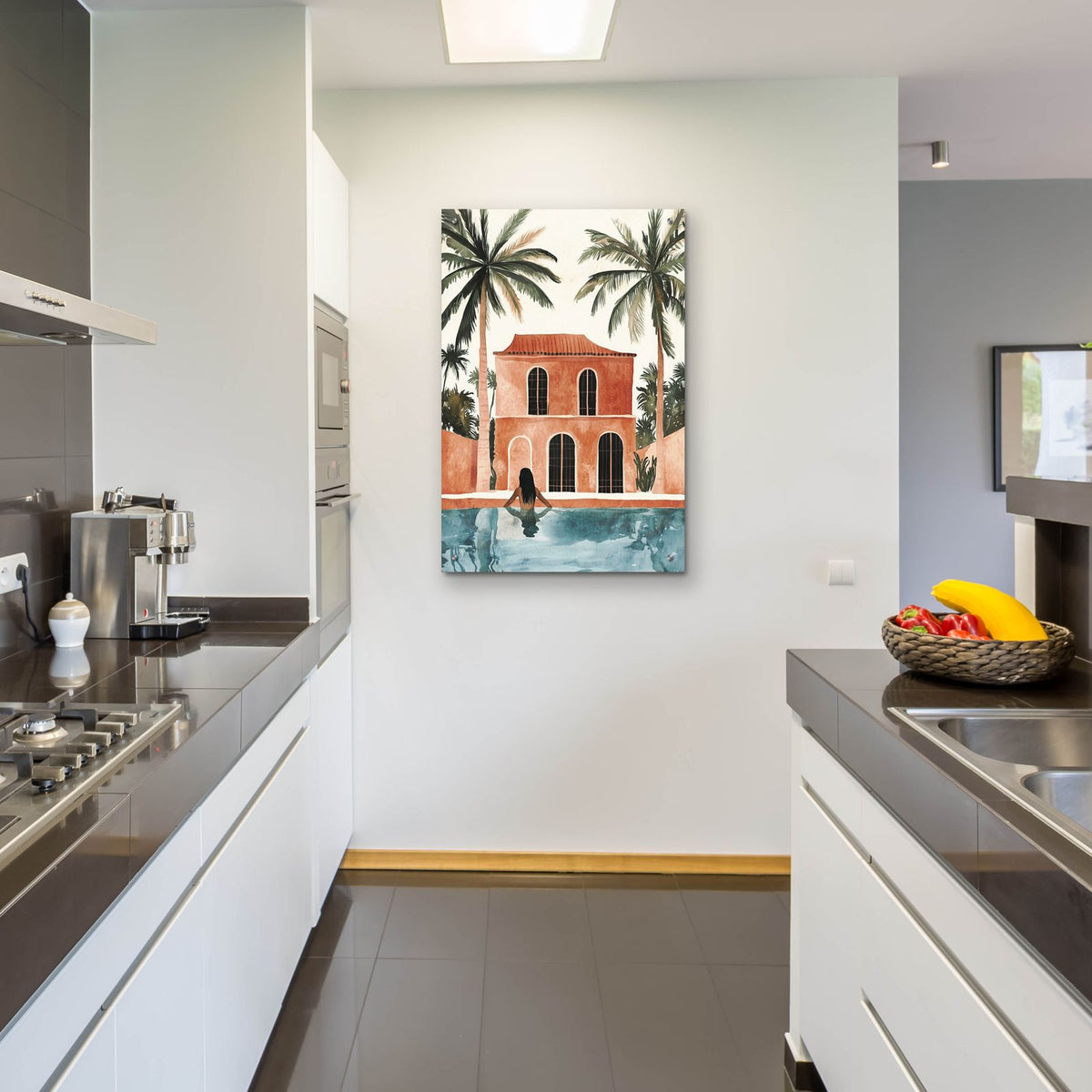 Luxury Poolside by Svetlana Aleynikova - 24x36 acrylic wall art in a room