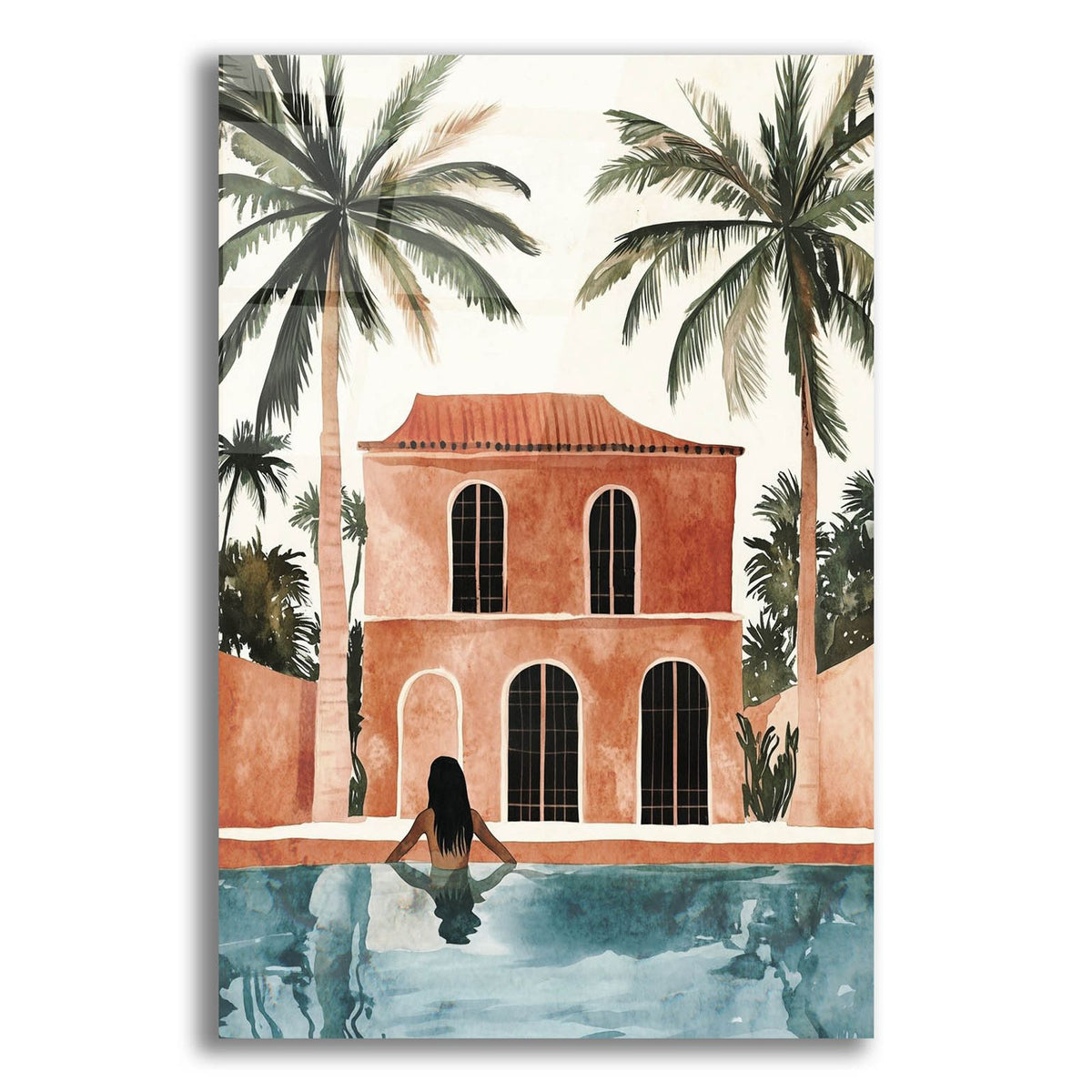 Luxury Poolside by Svetlana Aleynikova acrylic glass wall art