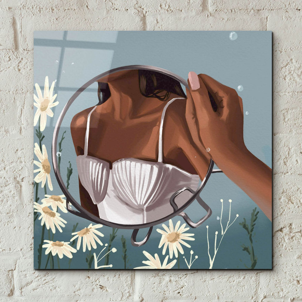 Mermaid In The Mirror by Svetlana Aleynikova - 12x12 acrylic wall art in a room