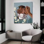 Mermaid In The Mirror by Svetlana Aleynikova - 36x36 acrylic wall art in a room