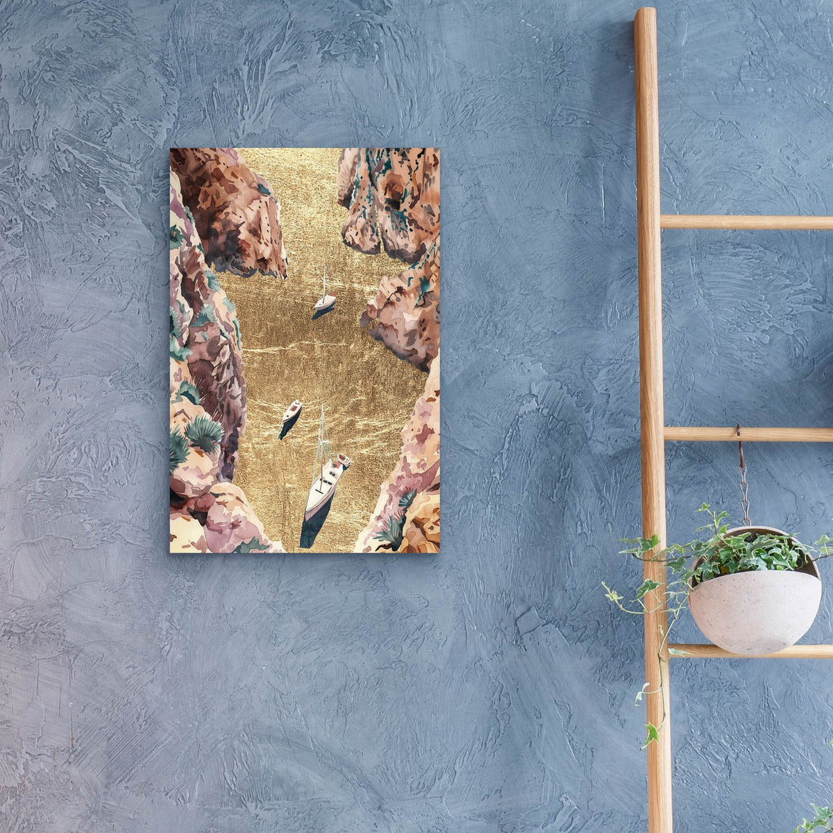 Mountain River Of Gold by Svetlana Aleynikova - 16x24 acrylic wall art in a room