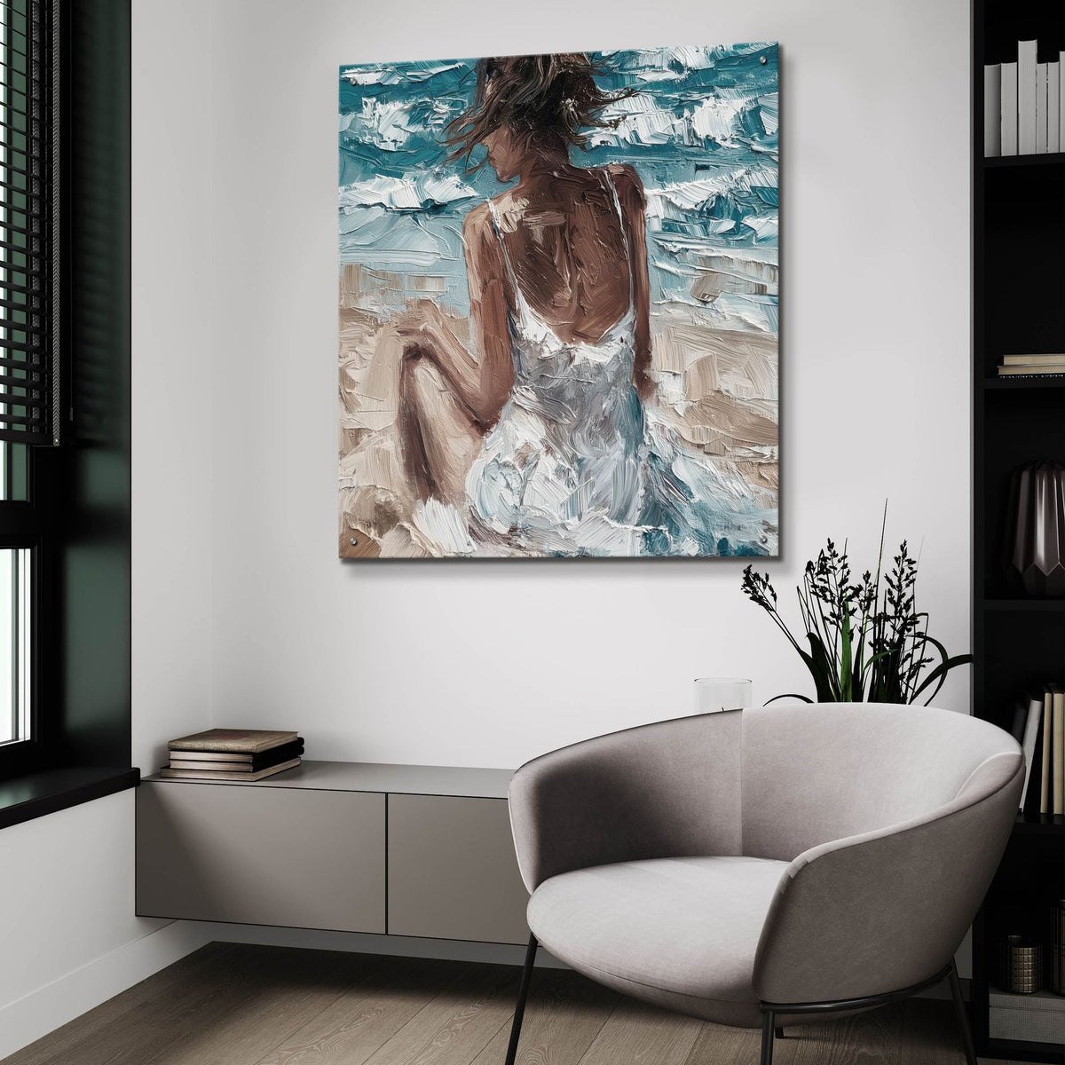 Ocean Dreamer by Svetlana Aleynikova - 36x36 acrylic wall art in a room