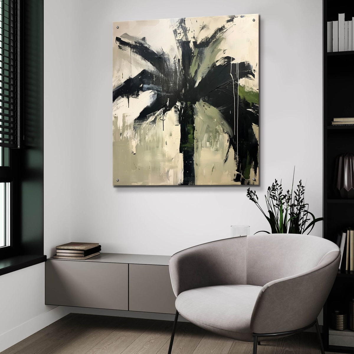 Palm by Svetlana Aleynikova - 36x36 acrylic wall art in a room