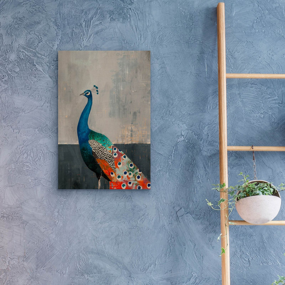 Peacock by Svetlana Aleynikova - 16x24 acrylic wall art in a room
