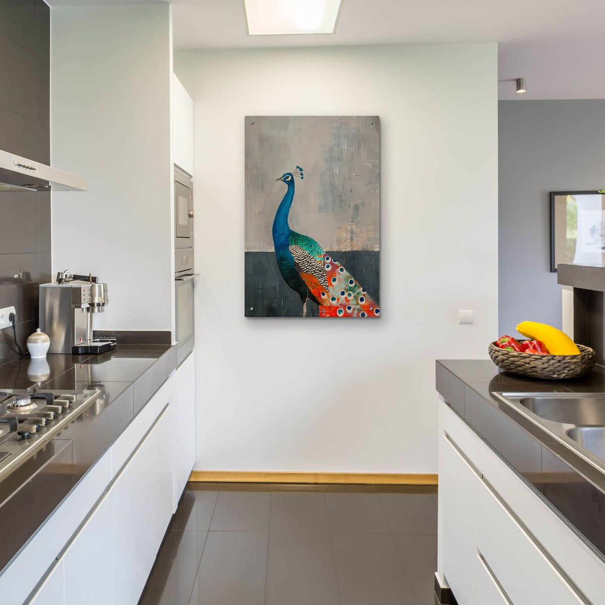 Peacock by Svetlana Aleynikova - 24x36 acrylic wall art in a room