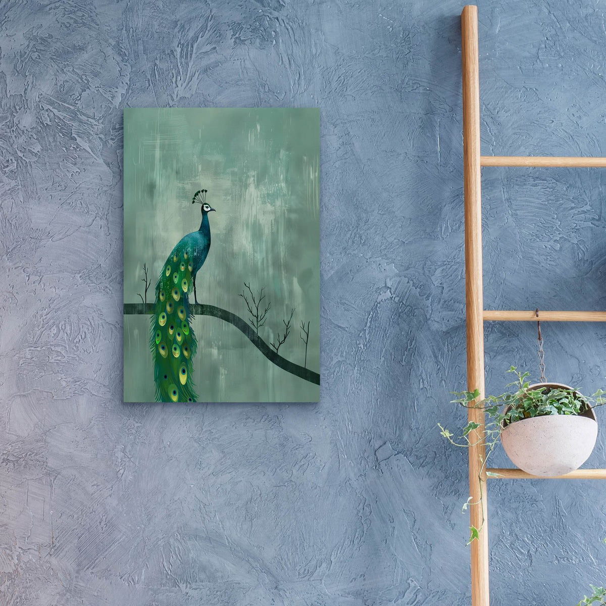 Peacock Display by Svetlana Aleynikova - 16x24 acrylic wall art in a room