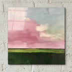 Pink Fields At Sunrise by Svetlana Aleynikova - 12x12 acrylic wall art in a room