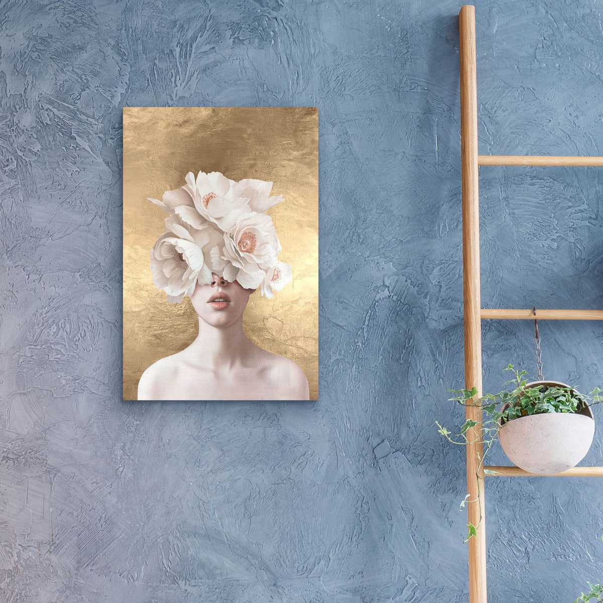 Pink Flower Lady by Svetlana Aleynikova - 16x24 acrylic wall art in a room