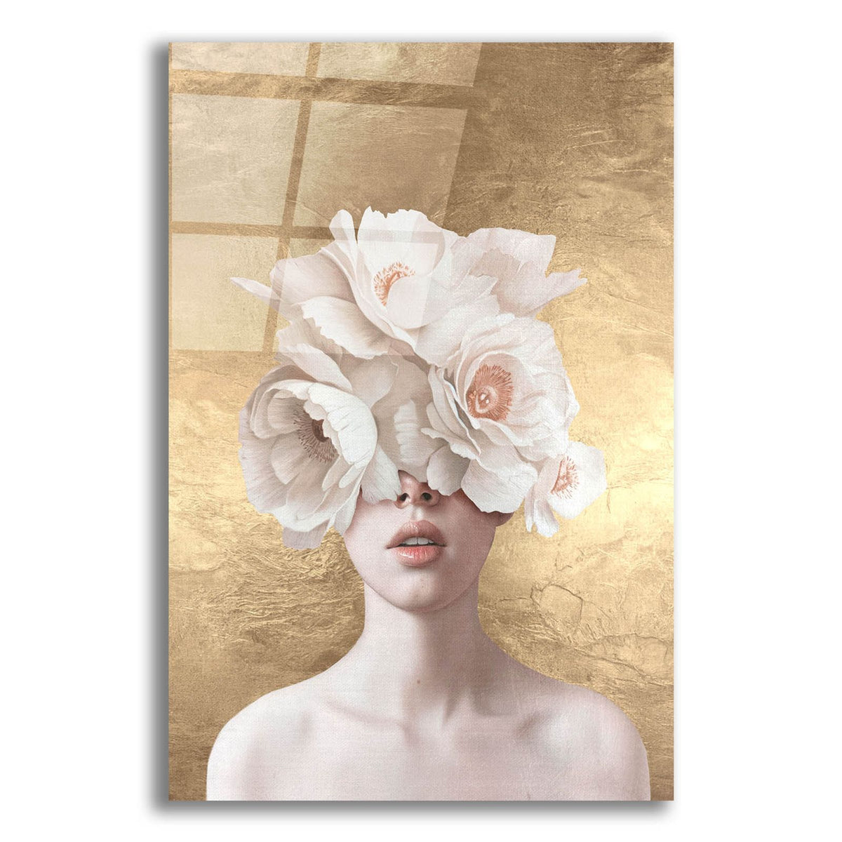 Pink Flower Lady by Svetlana Aleynikova acrylic glass wall art