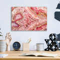 Pink Mineral Mosaic by Svetlana Aleynikova - 16x12 acrylic wall art in a room