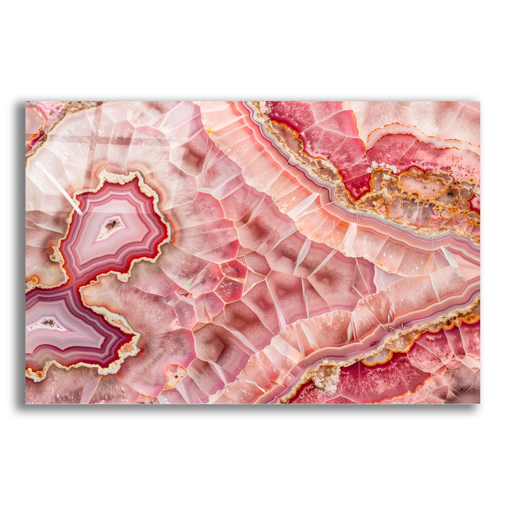 Pink Mineral Mosaic by Svetlana Aleynikova acrylic glass wall art