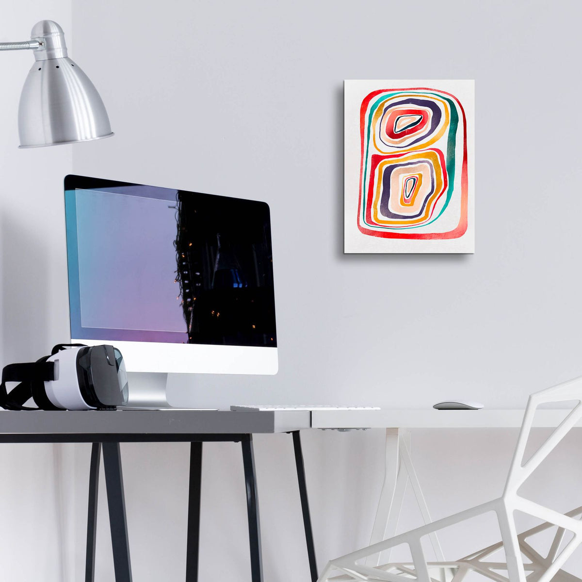 Rainbow Abstraction by Svetlana Aleynikova - 12x16 acrylic wall art in a room