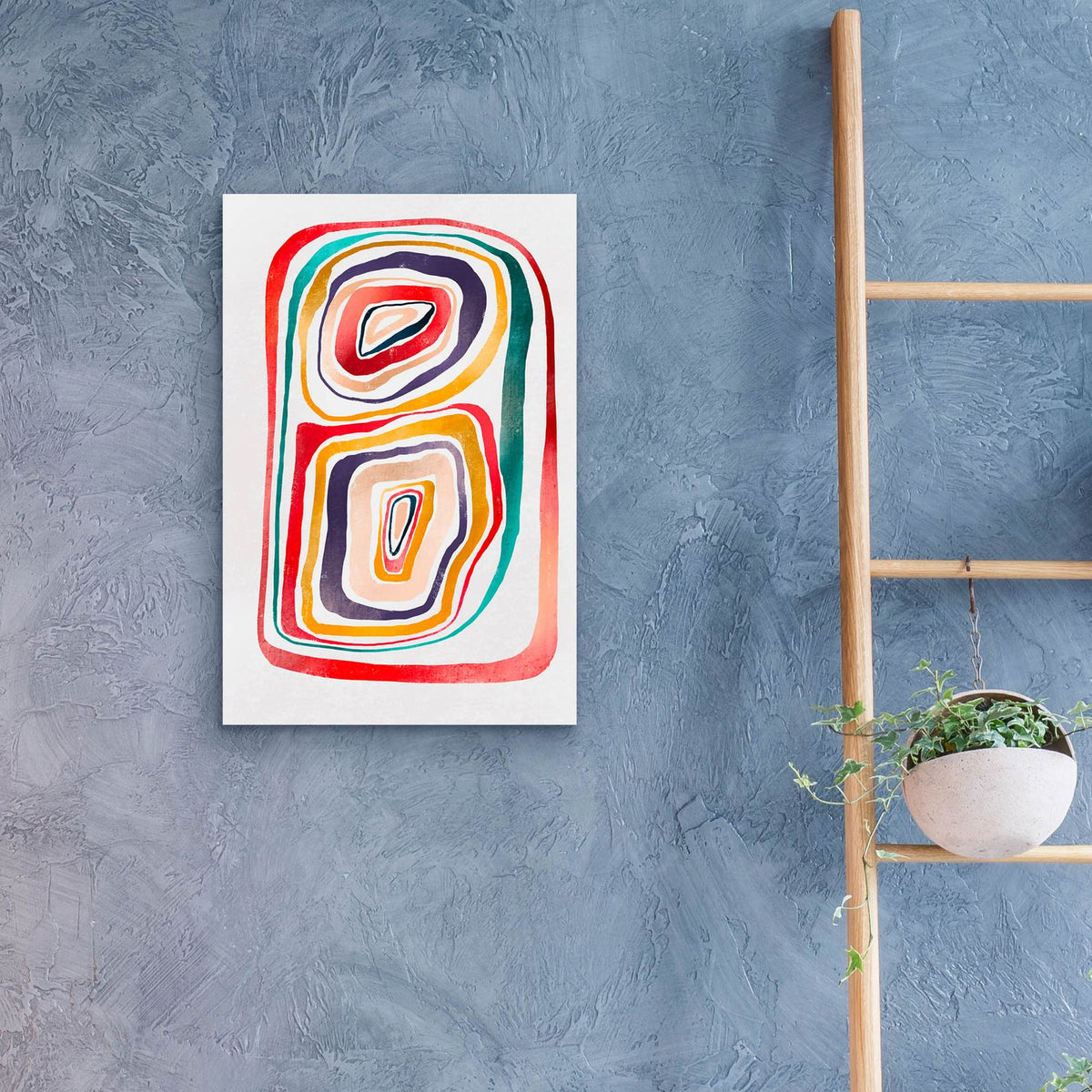 Rainbow Abstraction by Svetlana Aleynikova - 16x24 acrylic wall art in a room