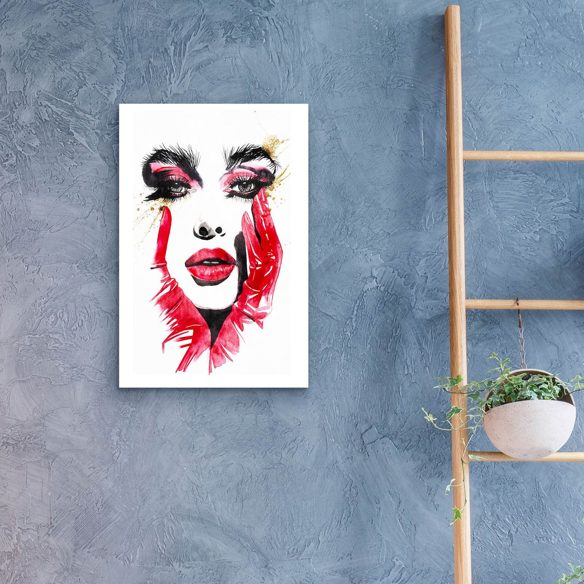 Red Glove Grace by Svetlana Aleynikova - 16x24 acrylic wall art in a room