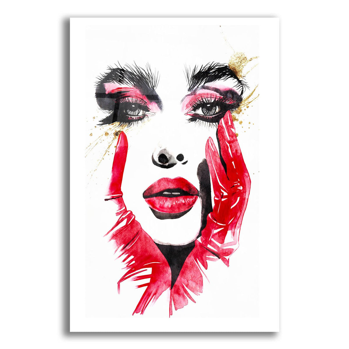 Red Glove Grace by Svetlana Aleynikova acrylic glass wall art