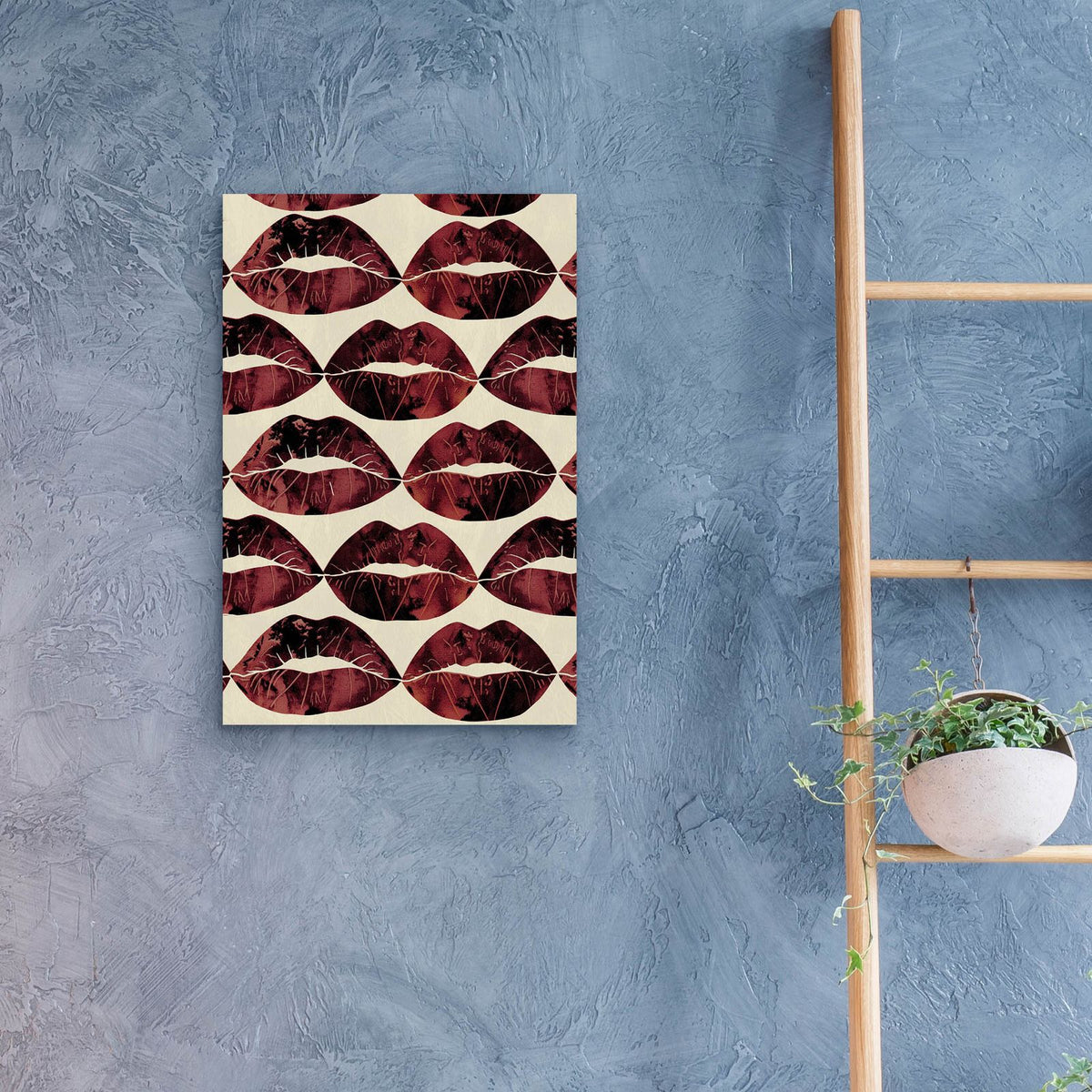 Red Kisses In The Air by Svetlana Aleynikova - 16x24 acrylic wall art in a room