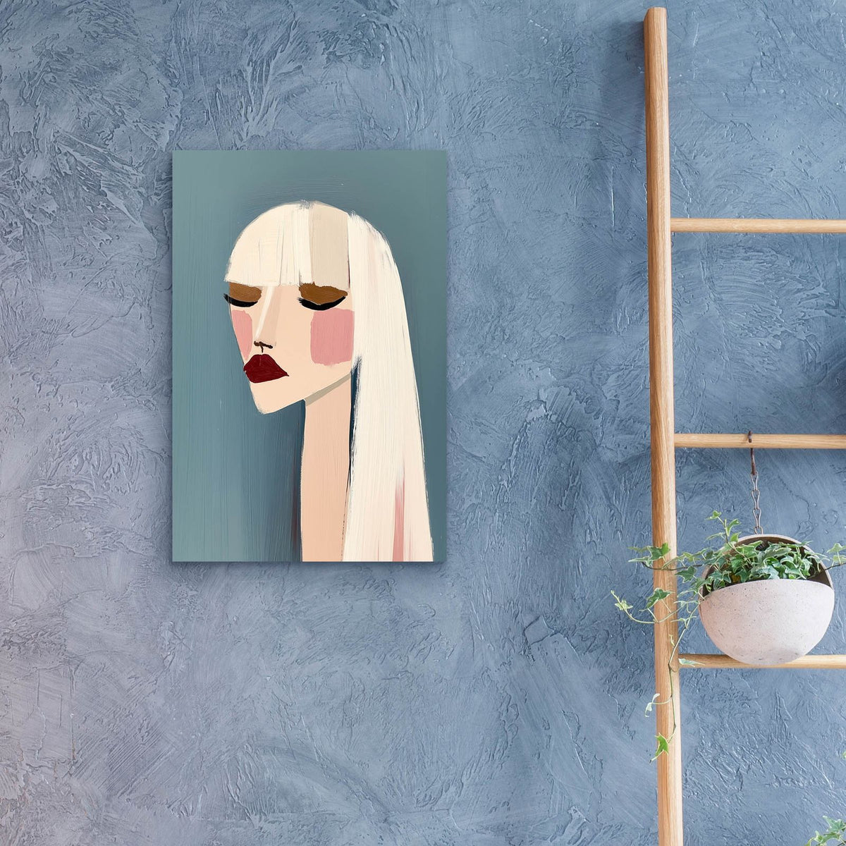 Red Lips Chic by Svetlana Aleynikova - 16x24 acrylic wall art in a room