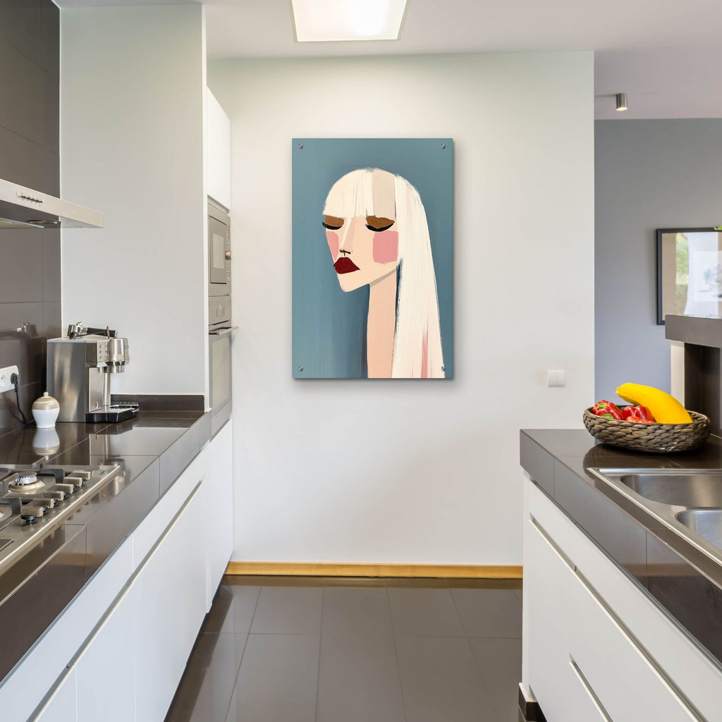 Red Lips Chic by Svetlana Aleynikova - 24x36 acrylic wall art in a room