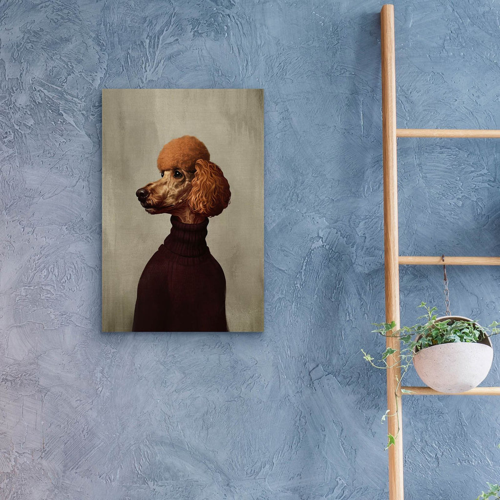 Red Sweater Dog by Svetlana Aleynikova - 16x24 acrylic wall art in a room