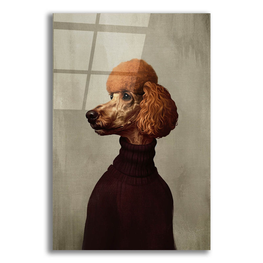 Red Sweater Dog by Svetlana Aleynikova acrylic glass wall art