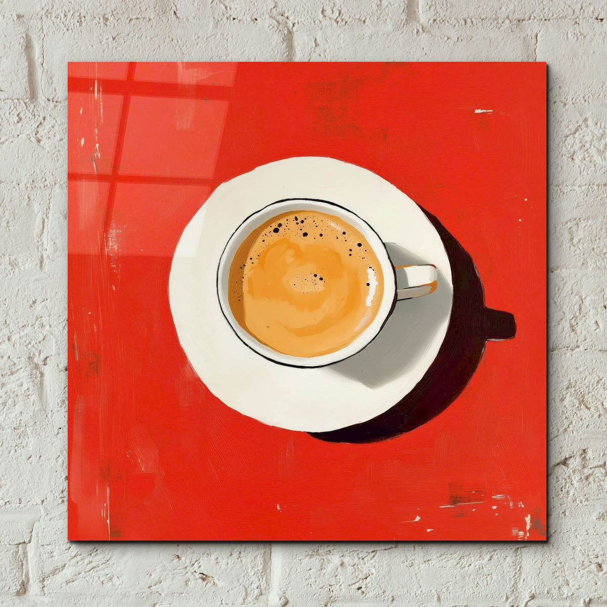 Red Table Cup by Svetlana Aleynikova - 12x12 acrylic wall art in a room