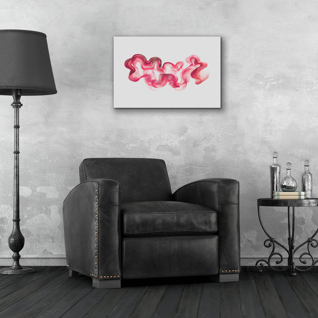 Red Waves by Svetlana Aleynikova - 24x16 acrylic wall art in a room