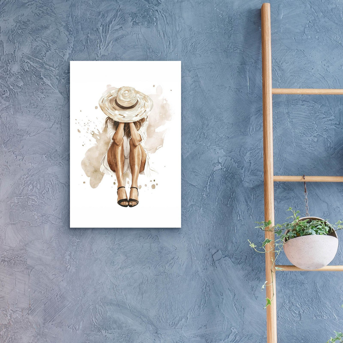 Relaxed In Straw by Svetlana Aleynikova - 16x24 acrylic wall art in a room