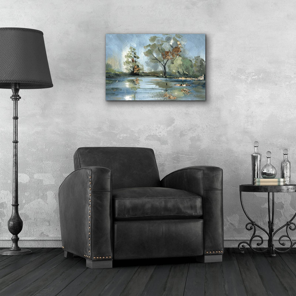 River Landscape by Svetlana Aleynikova - 24x16 acrylic wall art in a room