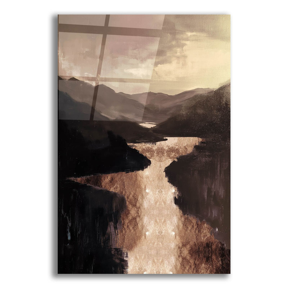 River Through Peaks by Svetlana Aleynikova acrylic glass wall art