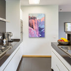 Rose-tinted Peaks by Svetlana Aleynikova - 24x36 acrylic wall art in a room