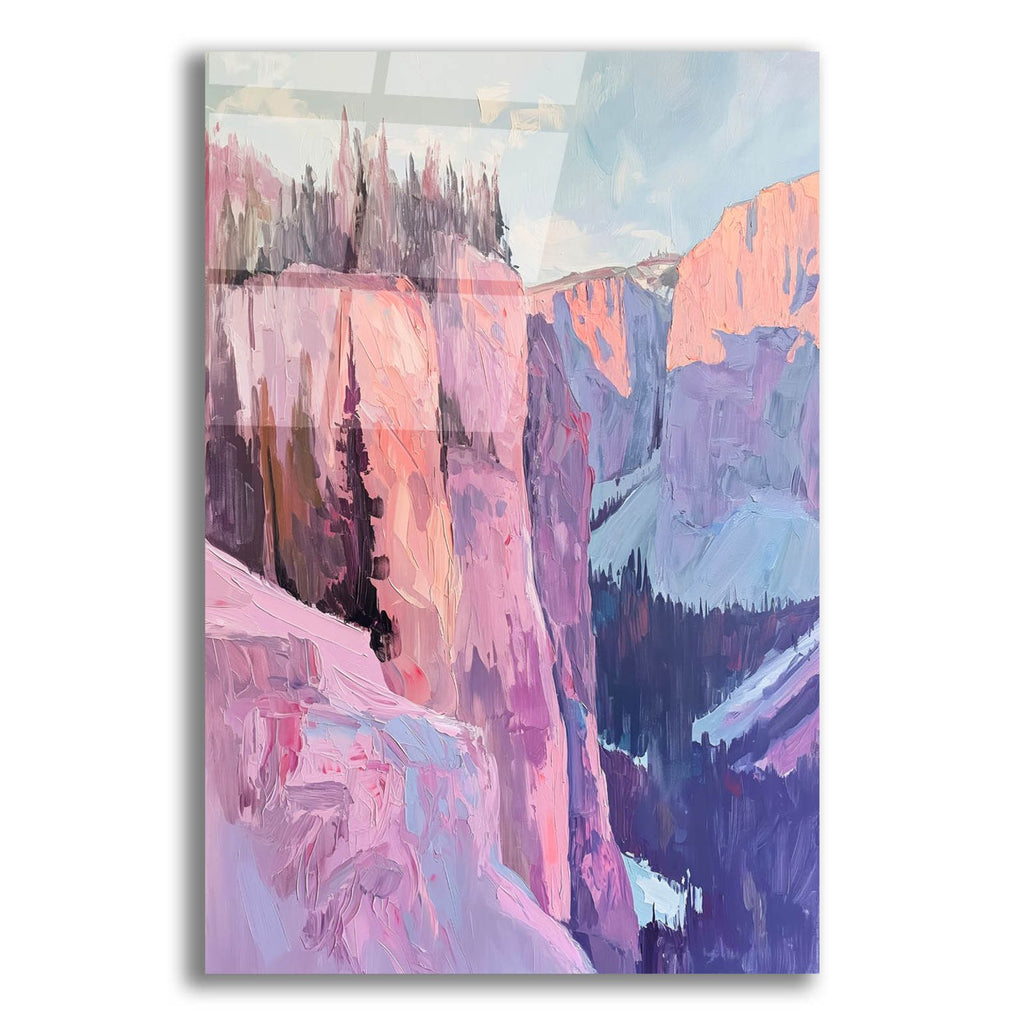 Rose-tinted Peaks by Svetlana Aleynikova acrylic glass wall art